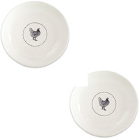 Stoneware Chicken Round Platter (Set of 2)