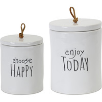 Stoneware Canister (Set of 2)