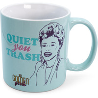 The Golden Girls "Quiet You Trash" Ceramic Mug | Holds 20 Ounces