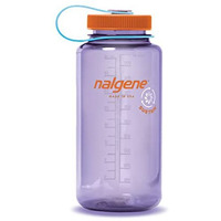 Nalgene 342763 32 oz Wide Mouth Sustain Tritan BPA-Free Water Bottle Made with Material Derived from 50 Percent Plastic Waste  Amethyst