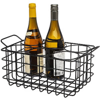 godinger 19951 Matte Black Wine Rack crate