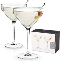 Angled Martini Glasses by Viski