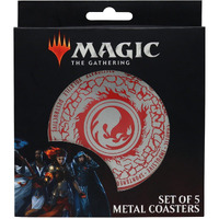 Magic The Gathering 5-Piece Mana Symbols Drink Coaster Set