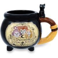 Disney Hocus Pocus Sanderson Sisters Cauldron Potion 3D Sculpted Ceramic Mug