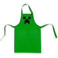 Minecraft green creeper Youth Kitchen cooking Apron