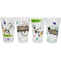 Rick and Morty 16-Ounce Pint glasses  Set of 4