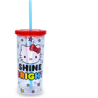 Sanrio Hello Kitty Shine Bright carnival cup With Lid  Holds 20 Ounces