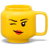 LEgO Winking girl 9 Ounce ceramic Mug