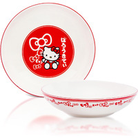 Sanrio Hello Kitty Red Bows 9-Inch ceramic coupe Dinner Bowl