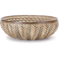 Decorative Wicker Design Bowl (Set of 2)