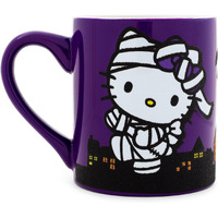 Sanrio Hello Kitty Happy Halloween ceramic glitter Mug  Holds 14 Ounces