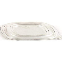 8 in. Crystal Classic Square Flat Lid  Clear