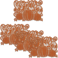 14 x 20 in. Pumpkin Vine Placemats - Orange - Set of 4