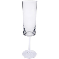 Oval Halo 4 oz Champagne Flute, Clear - Set of 4