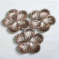 8.26 x 8.26 x 0.98 in. Handmade Bronze Coated Decorative Aluminum Tray