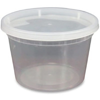 16 oz Deli Plastic Containers&44 Clear - Case of 240