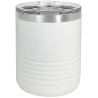 10 oz Stainless Steel Polar Camel Travel Mug, White