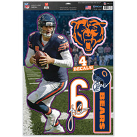 Chicago Bears Decal 11x17 Multi Use Jay Cutler CO