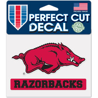 Arkansas Razorbacks Decal 4.5x5.75 Perfect Cut Color - Special Order