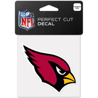 Arizona Cardinals Decal 4x4 Perfect Cut Color