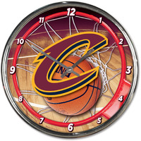 Cleveland Cavaliers Round Chrome Wall Clock