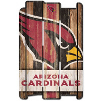 Arizona Cardinals Sign 11x17 Wood Fence Style