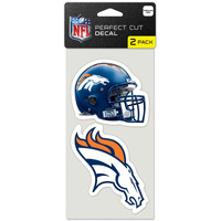 Denver Broncos Set of 2 Die Cut Decals