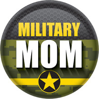 Military Mom Button