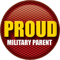 Proud Military Parent Button