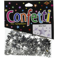 Silver Stars Confetti