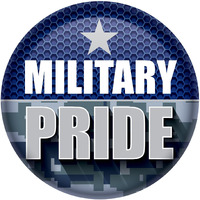 Military Pride Button