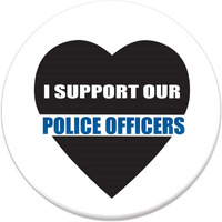 I Support Our Police Officers Button