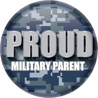 Proud Military Parent Button