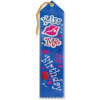 Kiss Me, It's My Birthday Jeweled Ribbon