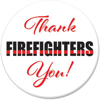 Thank You! Firefighters Button