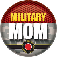 Military Mom Button