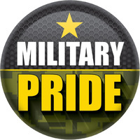 Military Pride Button