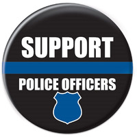 Support Police Officers Button