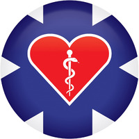 Medical Star Icon w/Heart Button