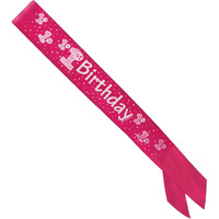 1st  Birthday Satin Sash