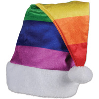 Rainbow Santa Hat