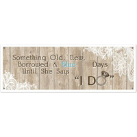 Rustic Wedding Sign Banner