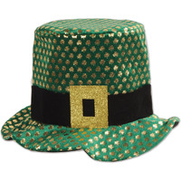 Plush Gold Shamrock Hat