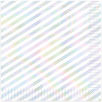 Iridescent Stripes Beverage Napkins