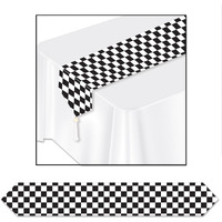 Printed Checkered Table Runner