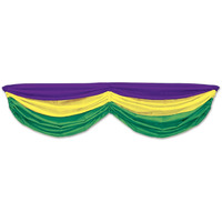 Mardi Gras Fabric Bunting