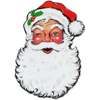 Display Santa Face Cutout