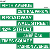 New York City Street Sign Cutouts