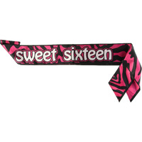 Sweet Sixteen Satin Sash