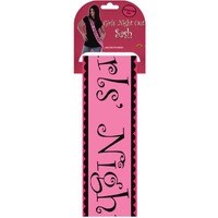 Girls' Night Out Satin Sash